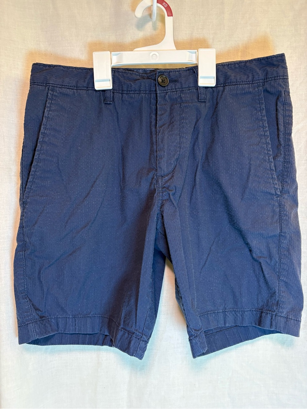 1901 Ballard Slim Fit Chino Textured Shorts Navy Blue Men’s 31